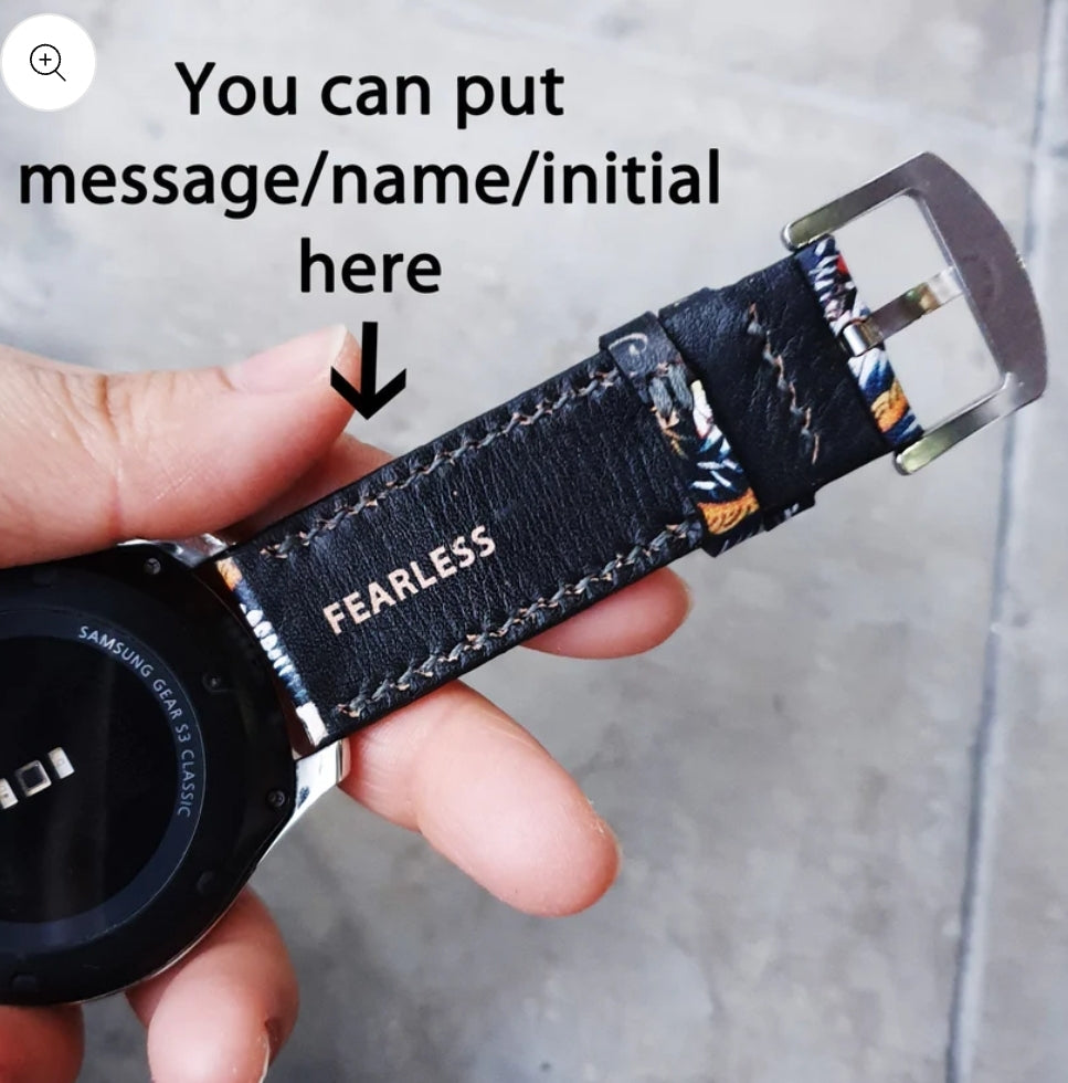 Crazy Horse Cowhide Chestnut Leather Strap - ruslieco