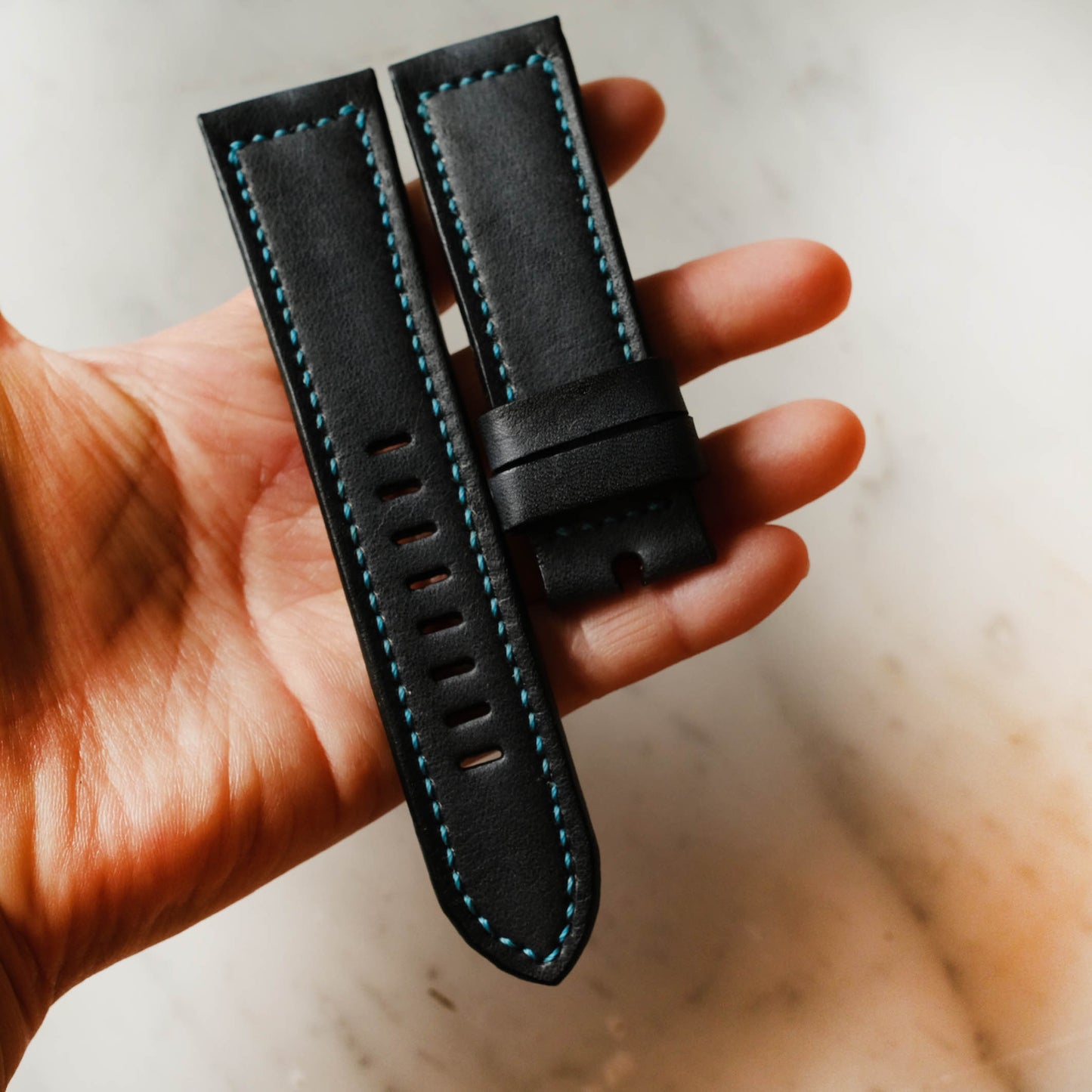 Panerai Black Leather Soft Strap