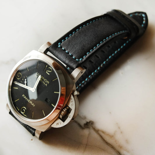 Panerai Black Leather Soft Strap