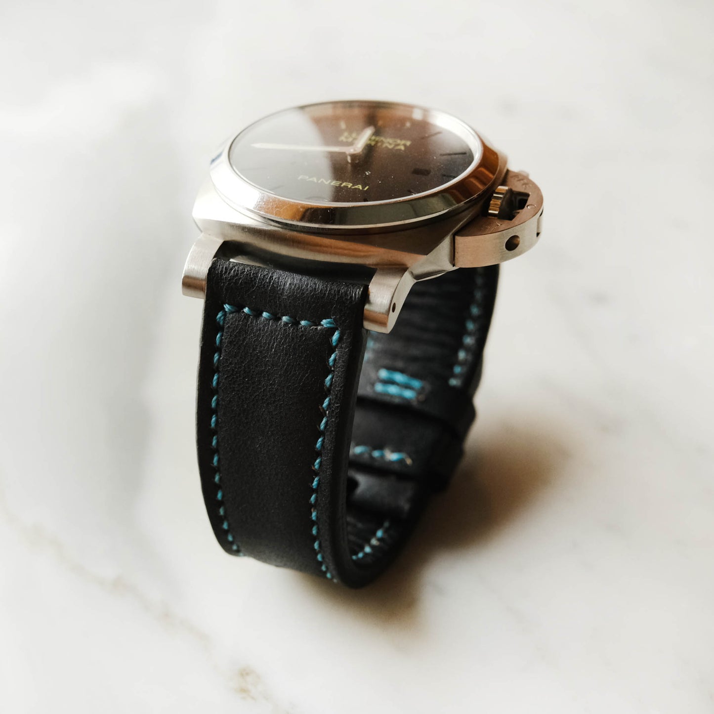 Panerai Black Leather Soft Strap