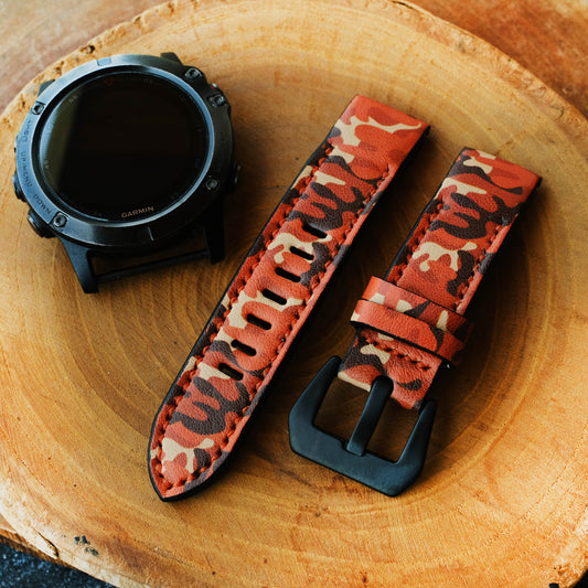 Garmin Camo Orange Strap