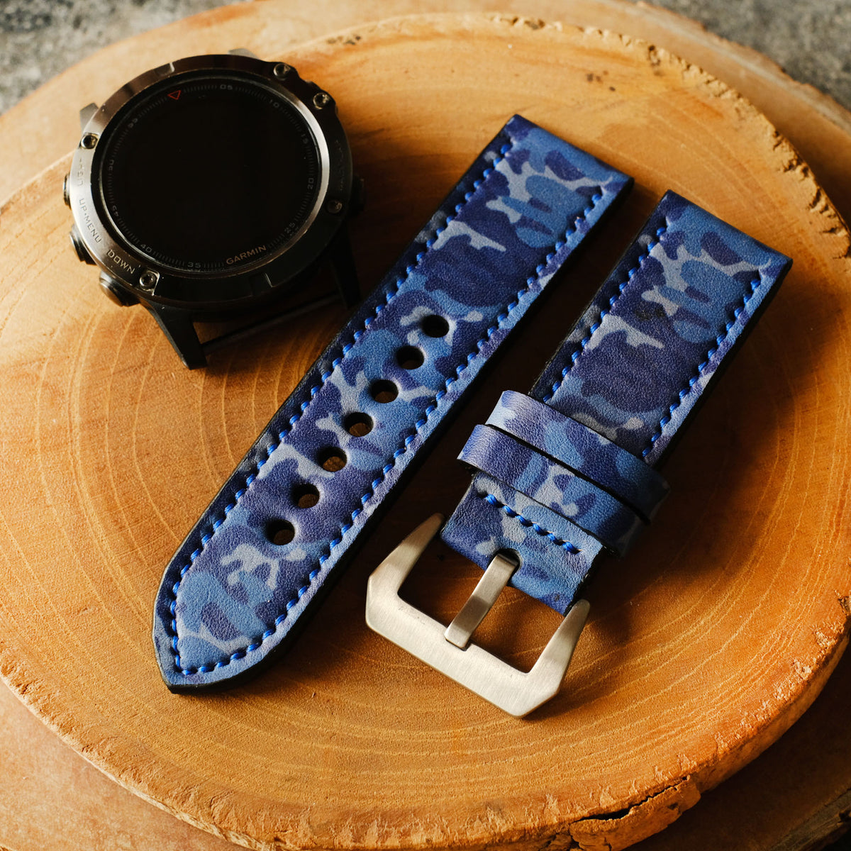 Garmin Camo Blue Strap