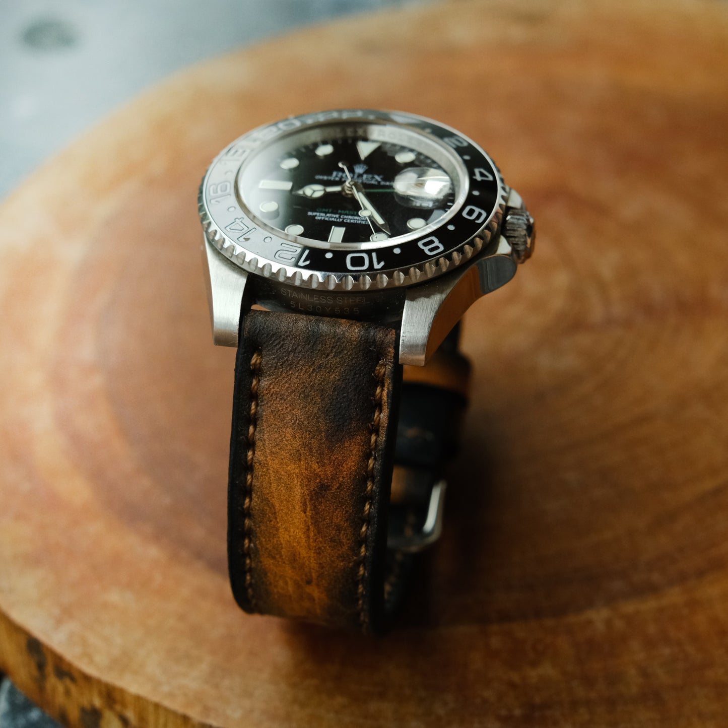 Omega Brown Leather Straps