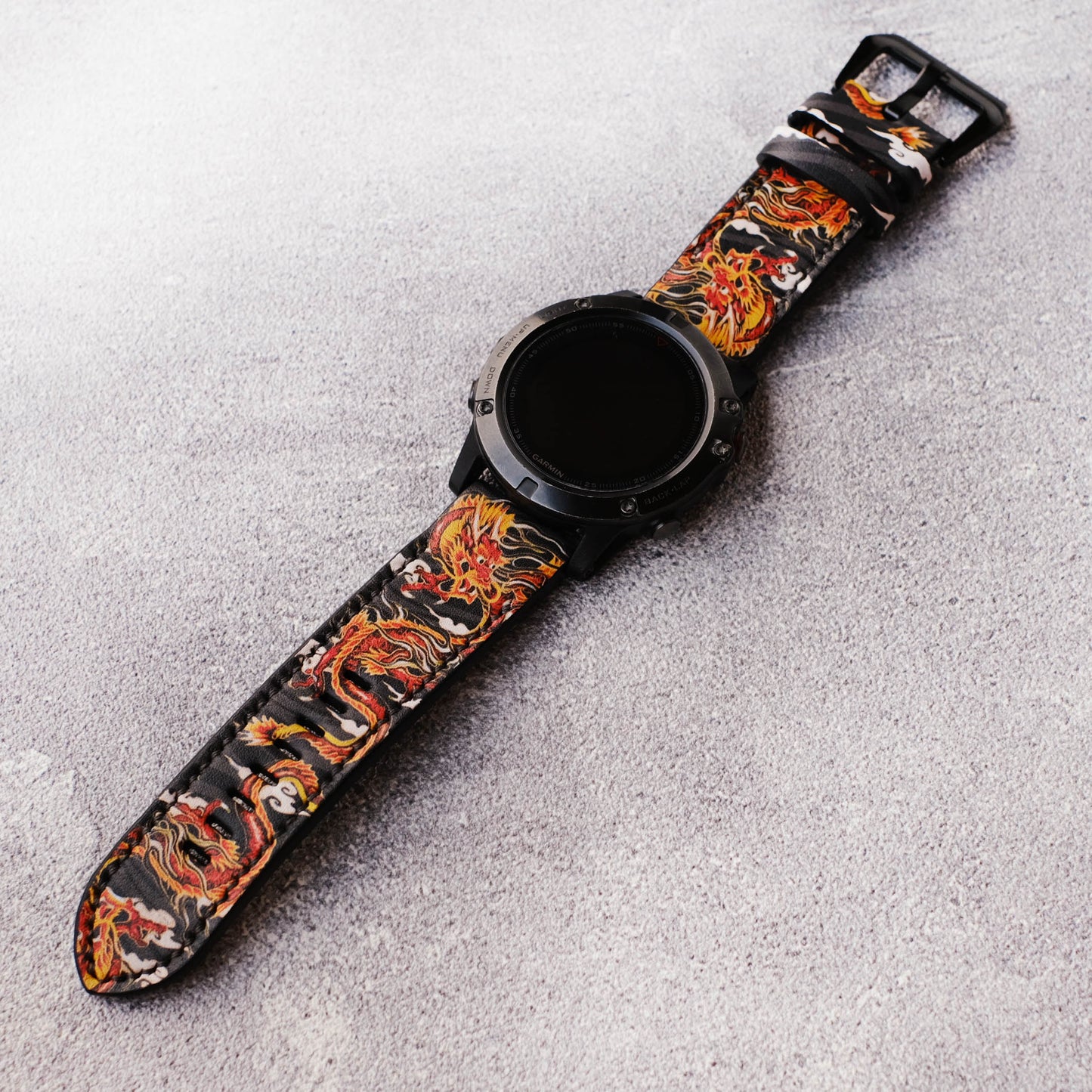 Garmin Custom Dragon Leather Strap