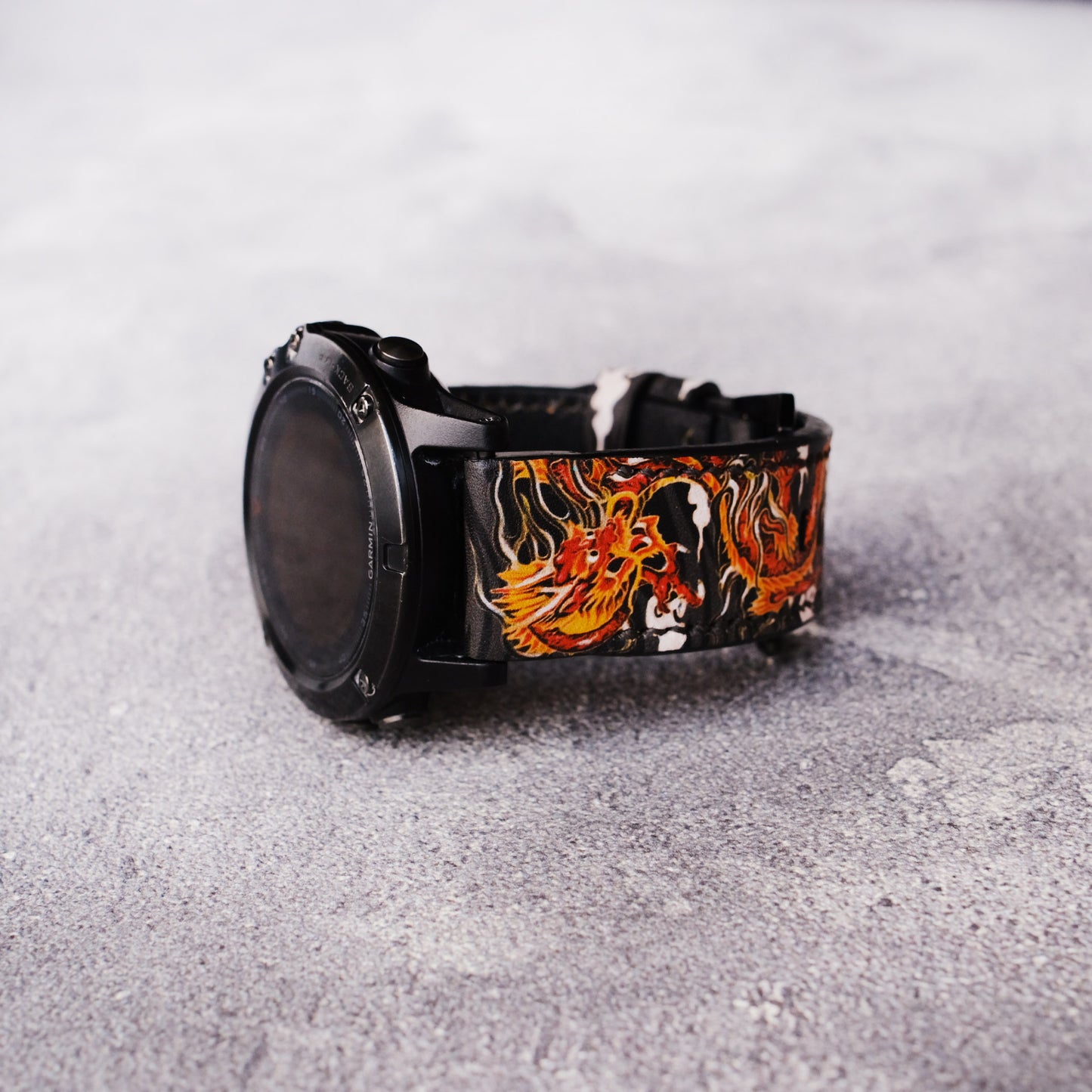 Garmin Custom Dragon Leather Strap