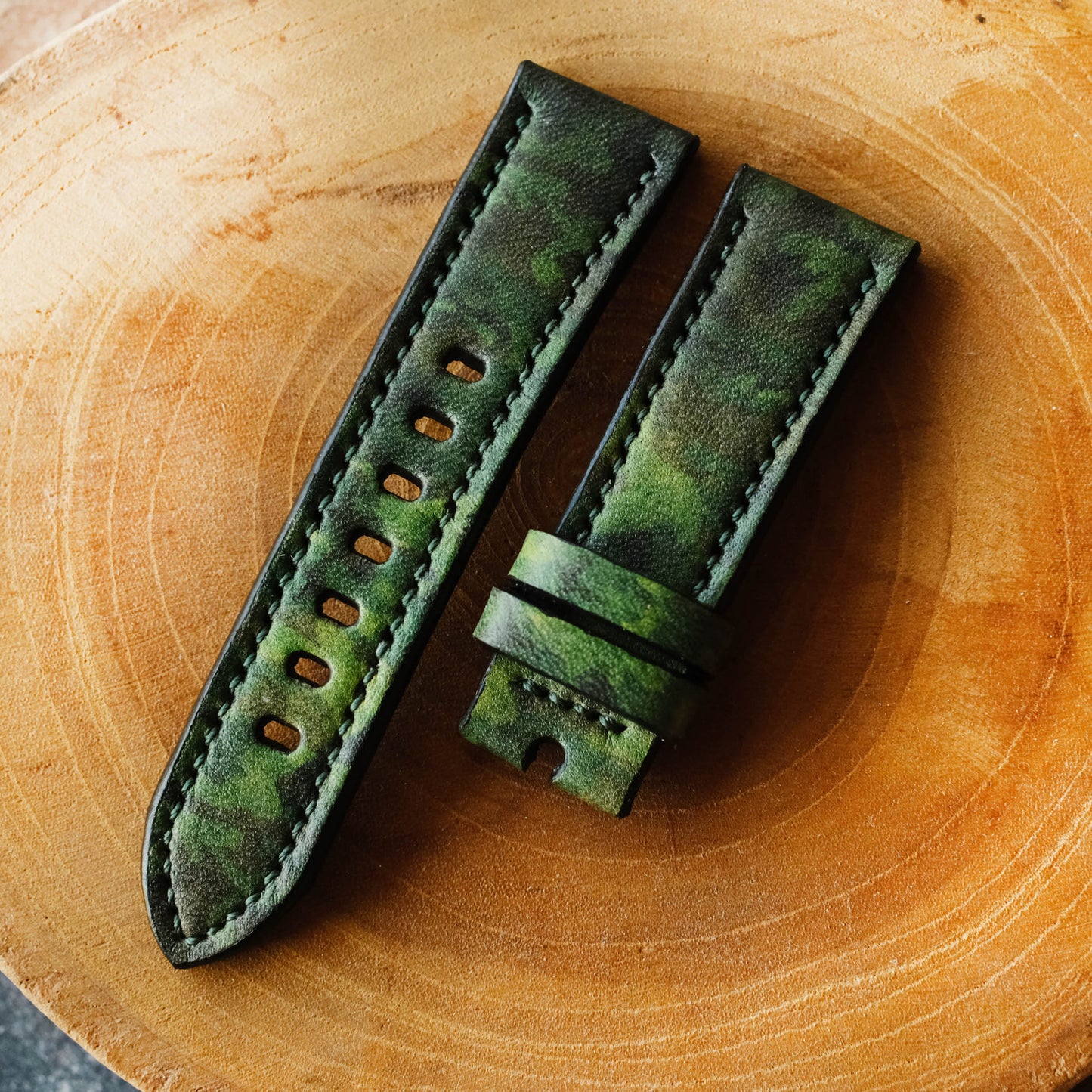 Green Camo Custom design Panerai Watch Straps