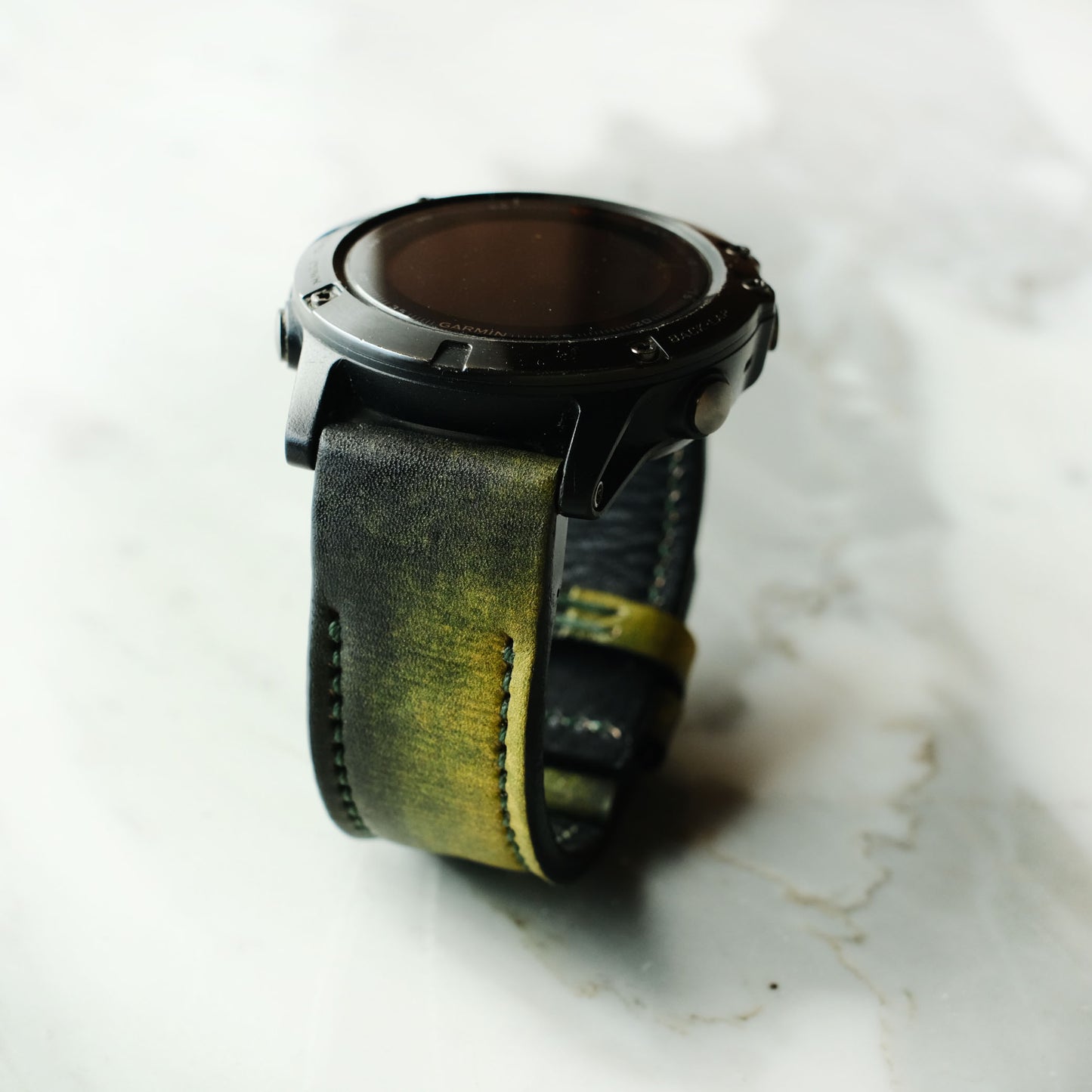 Garmin Green Leather Watch Strap
