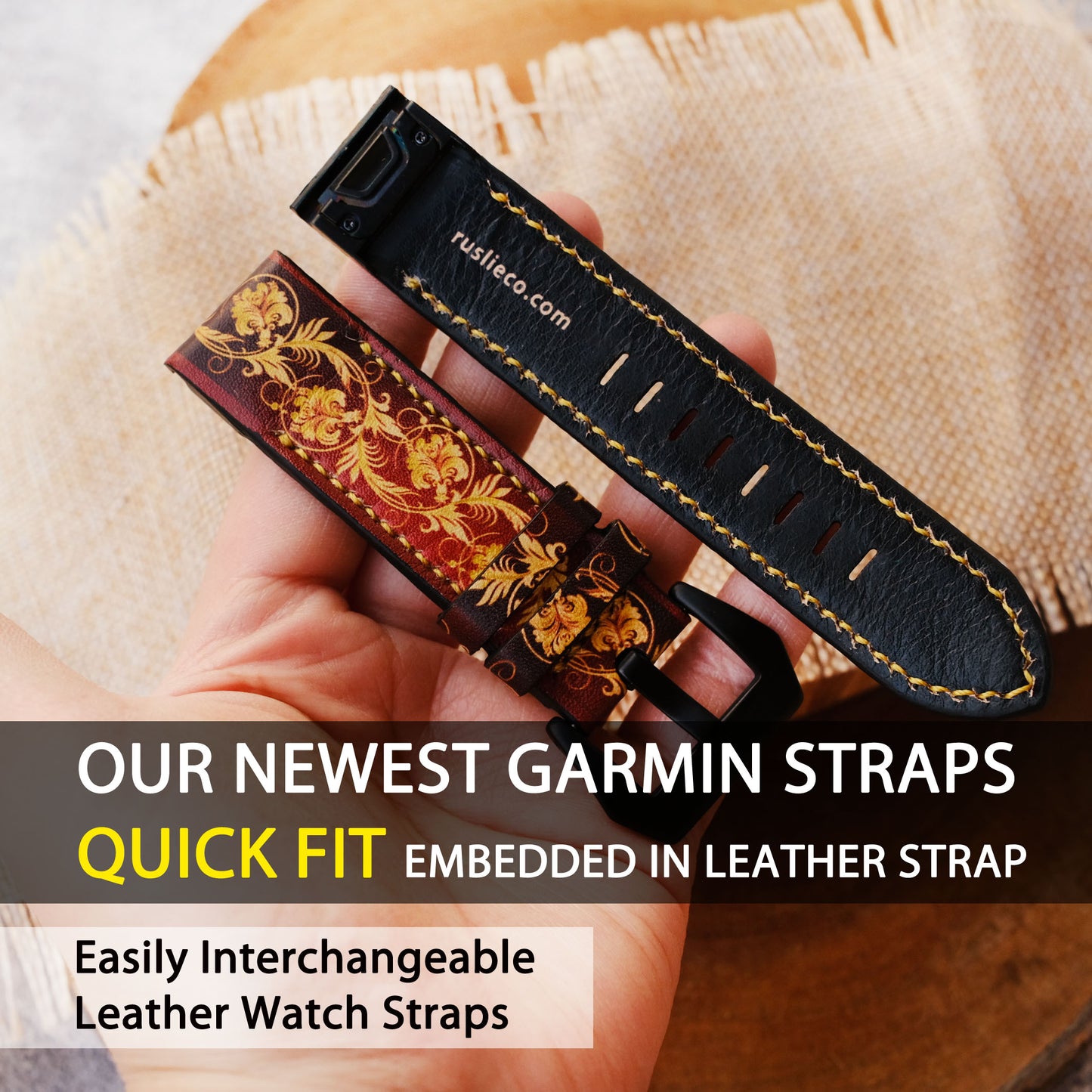 Garmin Custom Leather Strap