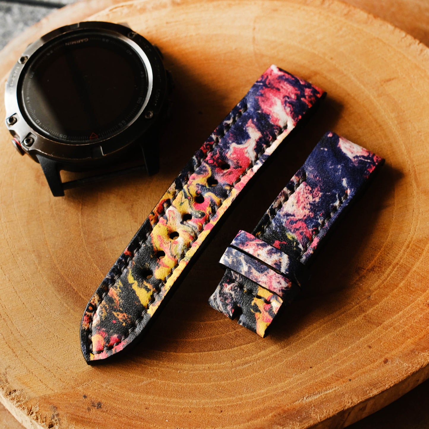 Garmin Resin Design Leather Replacement Strap