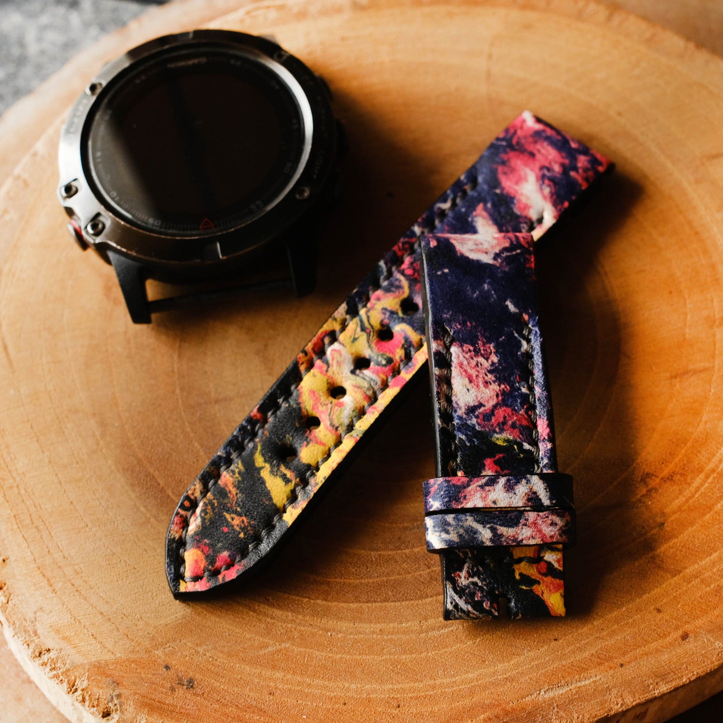 Garmin Resin Design Leather Replacement Strap