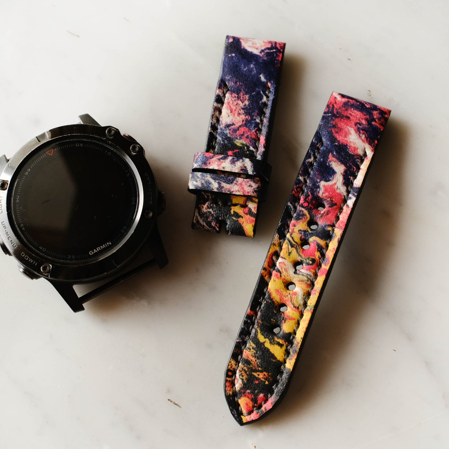 Garmin Resin Design Leather Replacement Strap