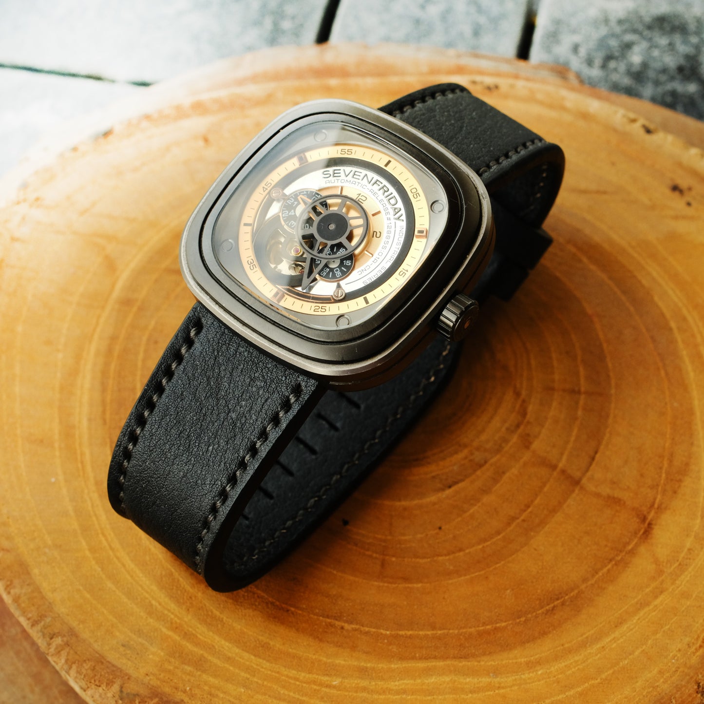 SevenFriday Black Leather Straps