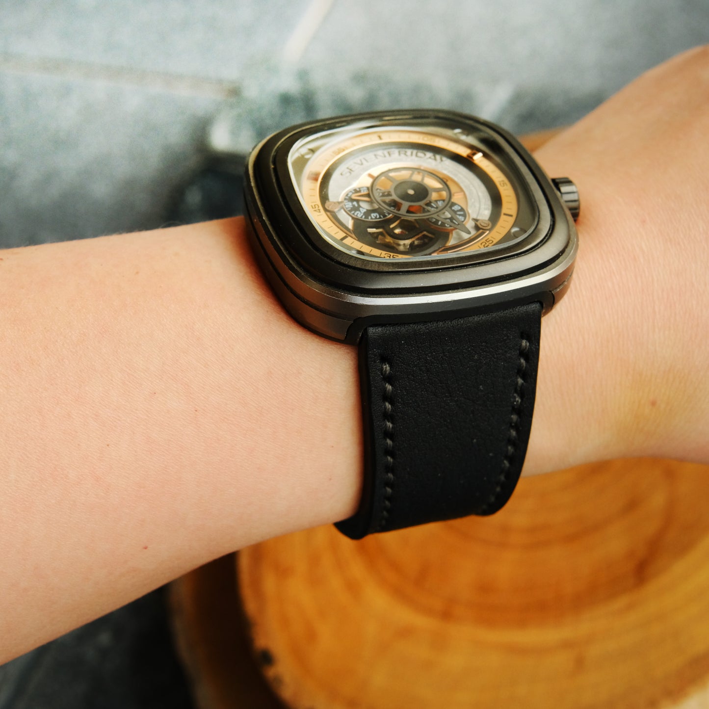 SevenFriday Black Leather Straps