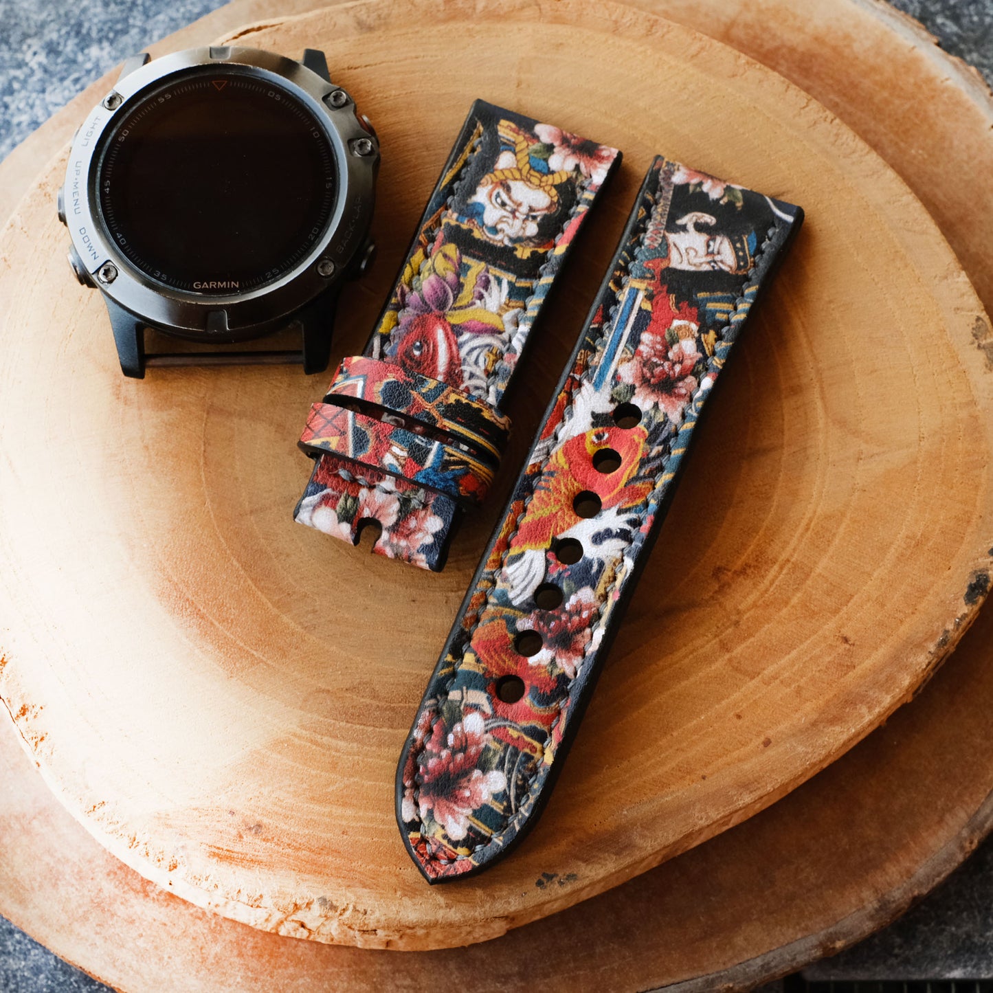 Garmin Art Design Leather Strap