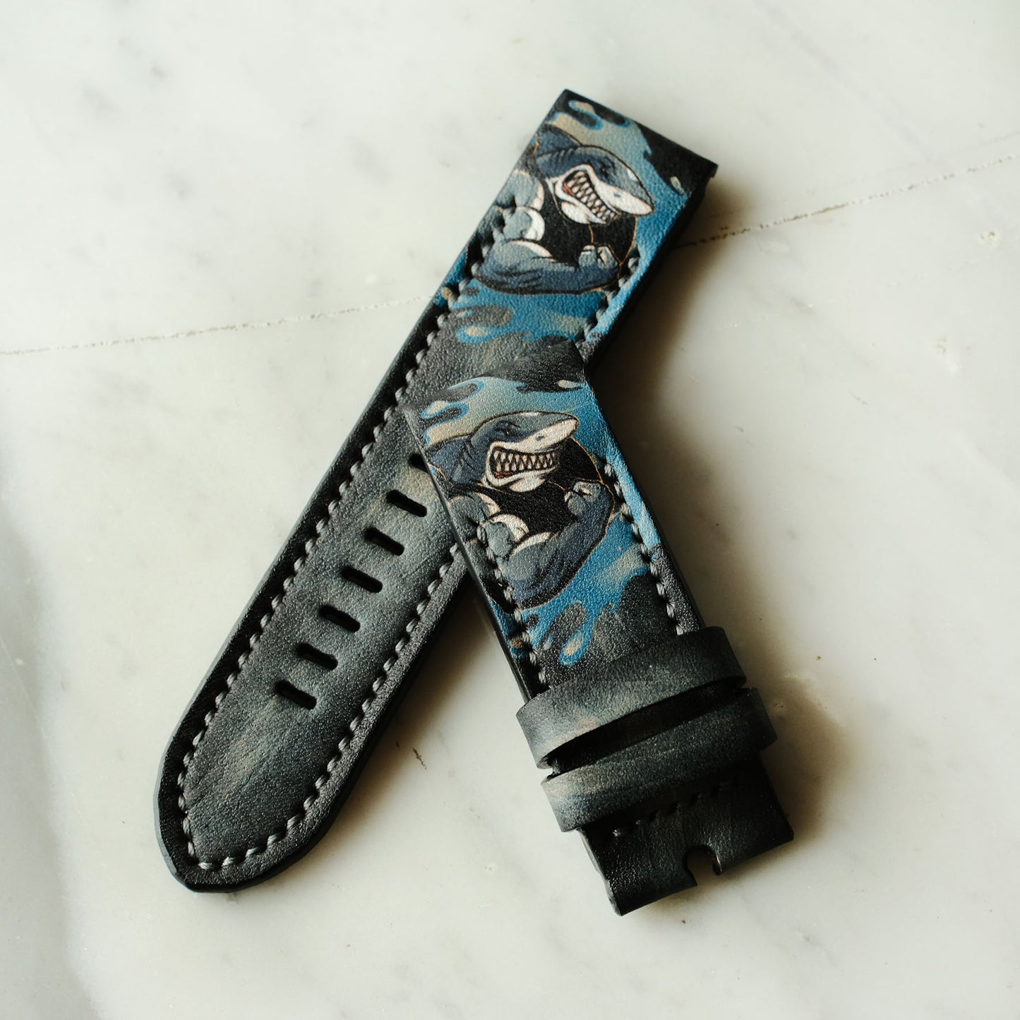 Garmin Strap Custom Shark Design Strap - ruslieco