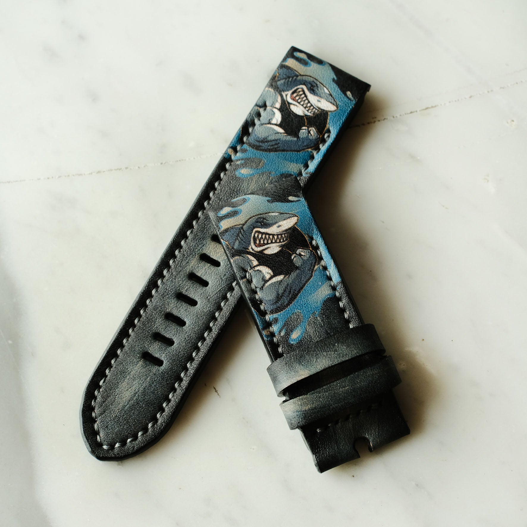 Garmin Strap Custom Shark Design Strap - ruslieco