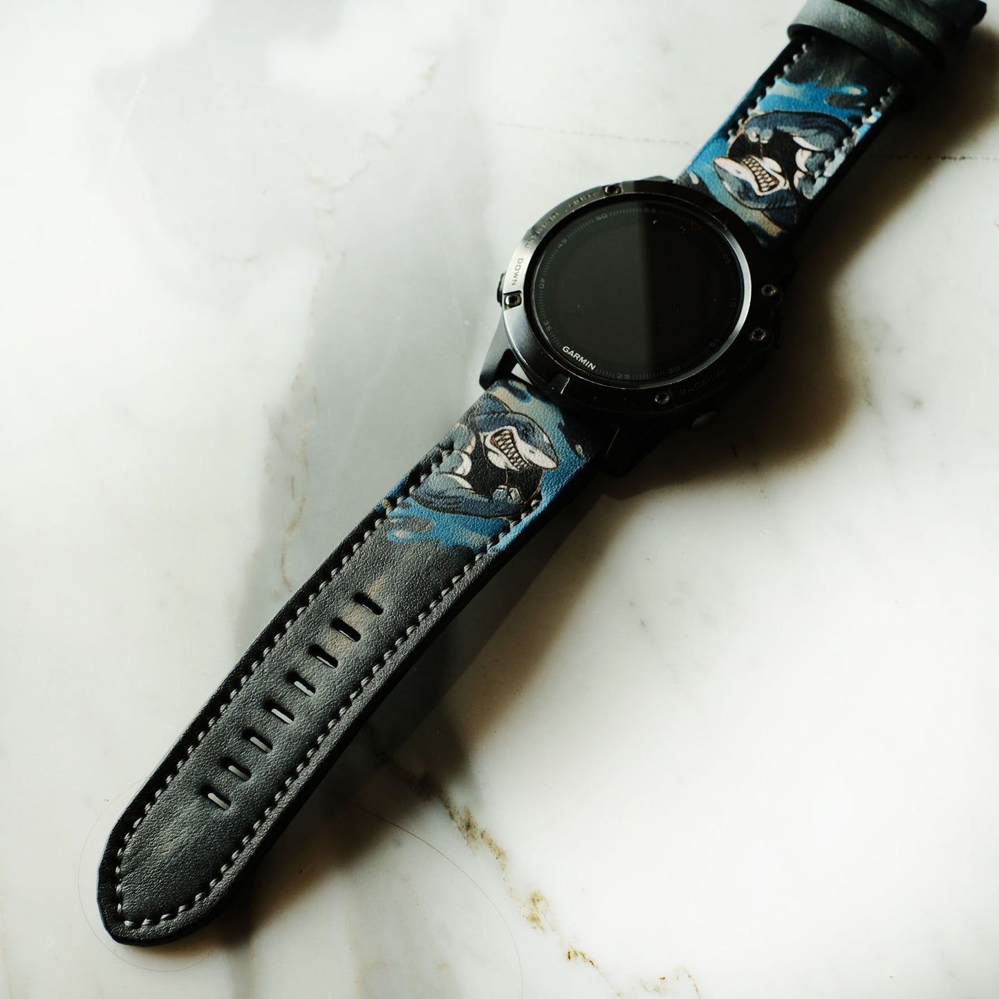 Garmin Strap Custom Shark Design Strap - ruslieco