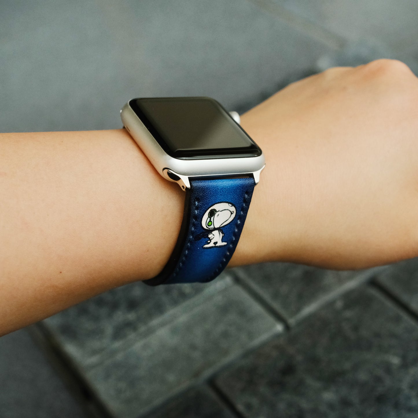 Apple Watch Snoopy Blue Strap