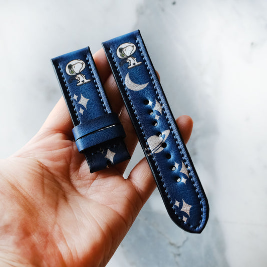 Apple Watch Custom Snoopy Blue Strap