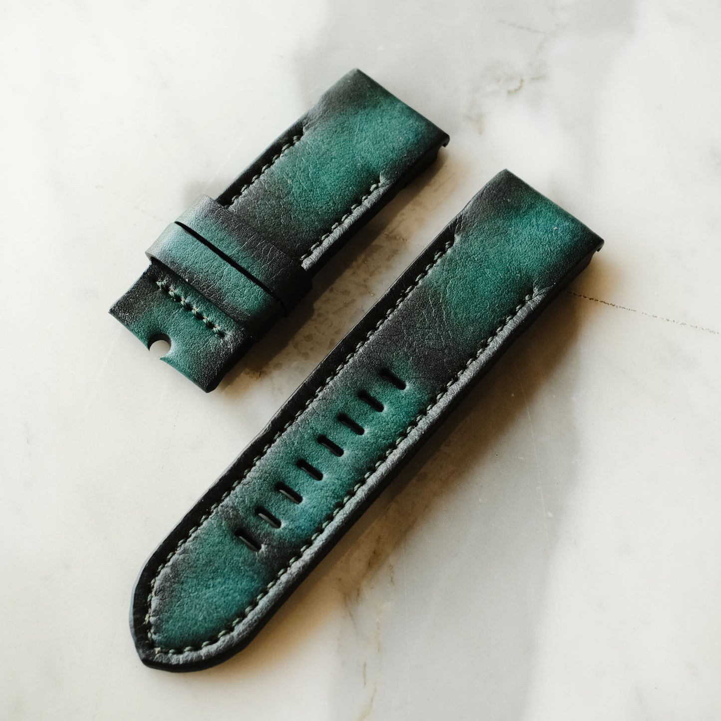 Garmin Teal Leather  Replacement Strap