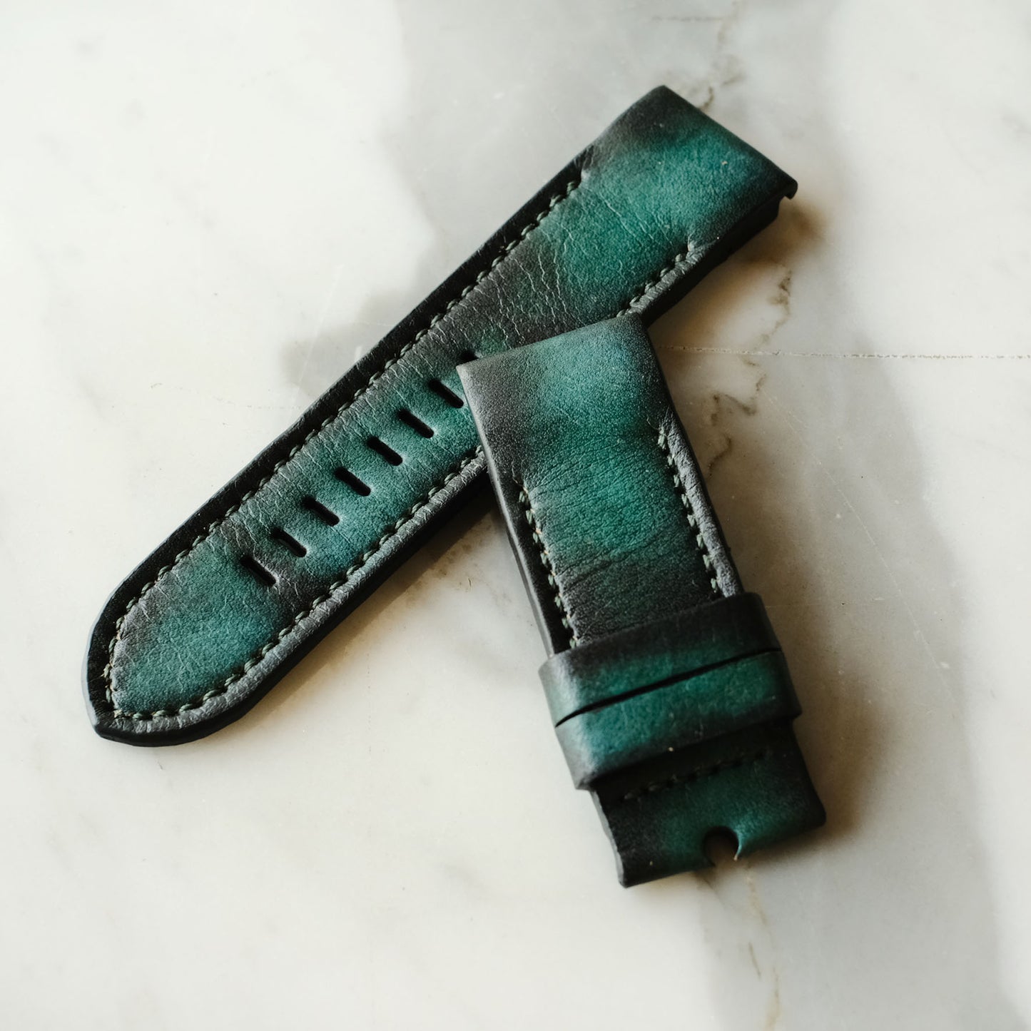 Garmin Teal Leather  Replacement Strap