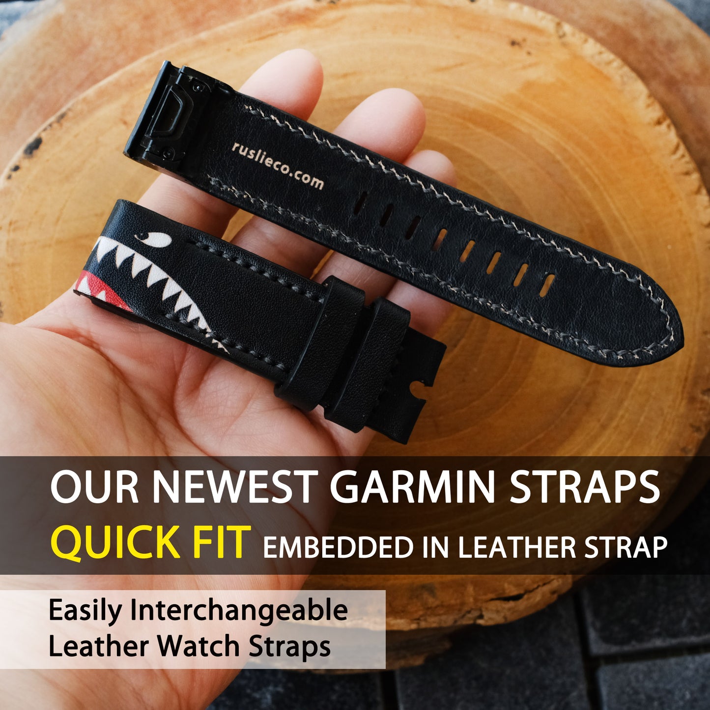 Garmin Custom Warhawk Leather Strap