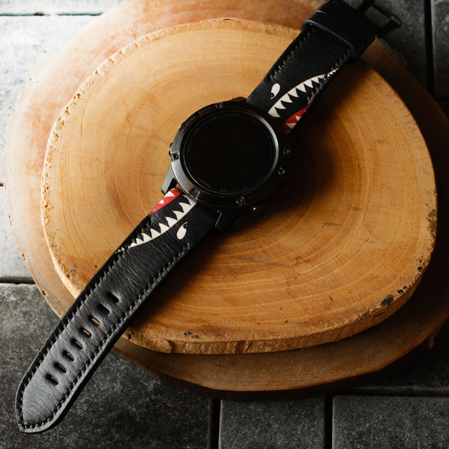 Garmin Custom Warhawk Leather Strap