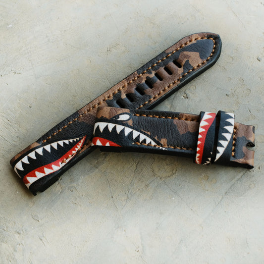 Garmin Custom Brown Warhawk Leather Strap