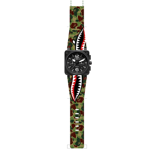 Bell & Ross Custom Bape Camouflage Strap