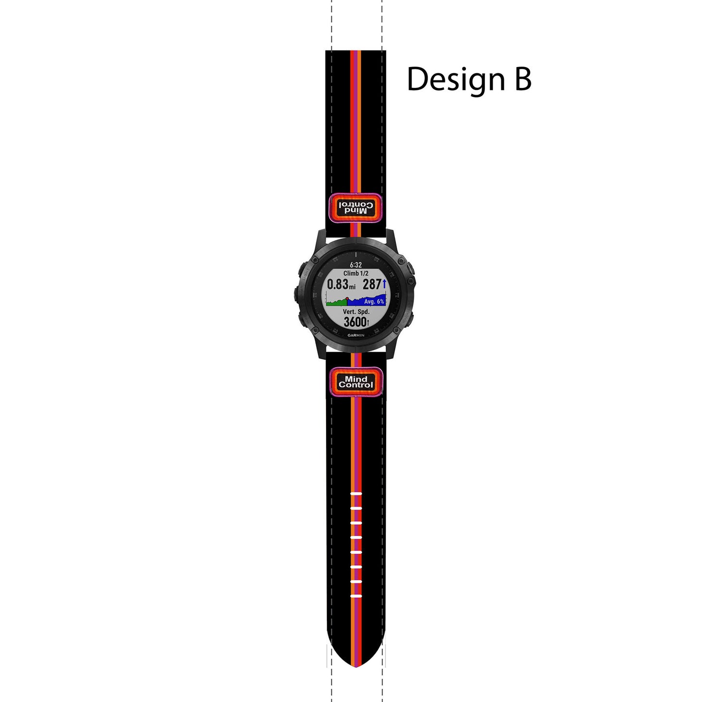 Custom Garmin Leather Strap for Franck