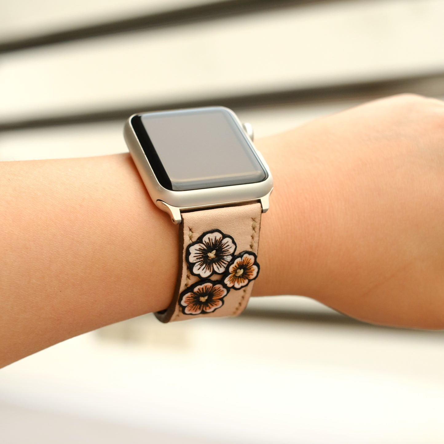 Natural Leather Strap for Apple Watch All Series - ruslieco