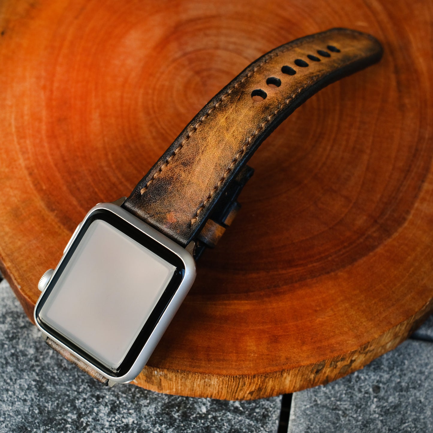 Vintage Leather Strap For Apple Watch All Series - ruslieco