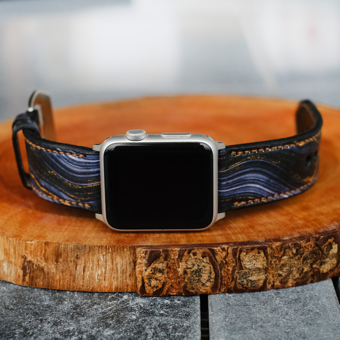 Resin Leather Strap For Apple Watch All Series - ruslieco