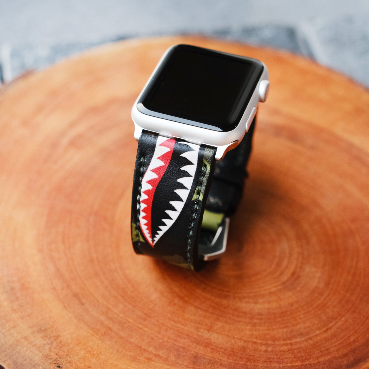 green warhawk strap for apple watch