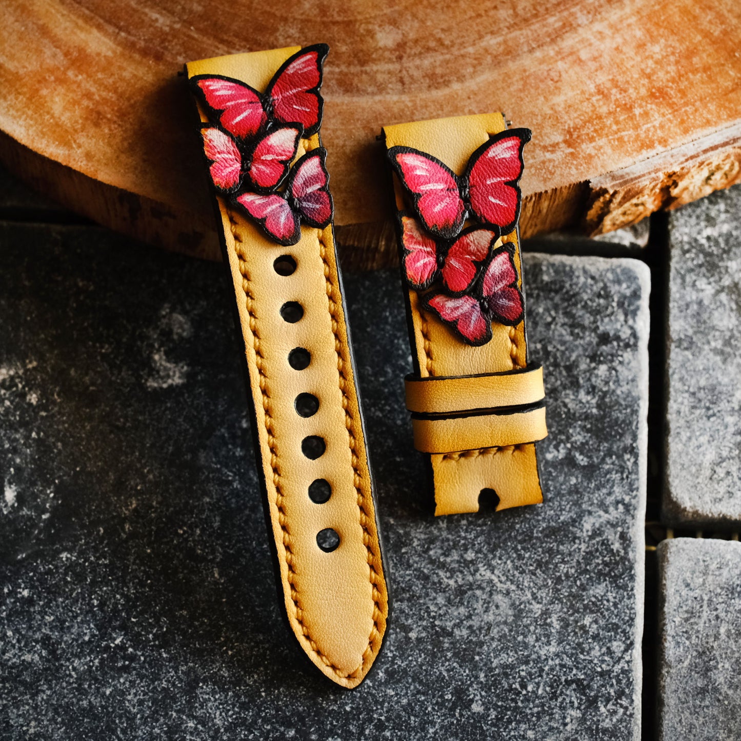 Applique Butterfly watch Band