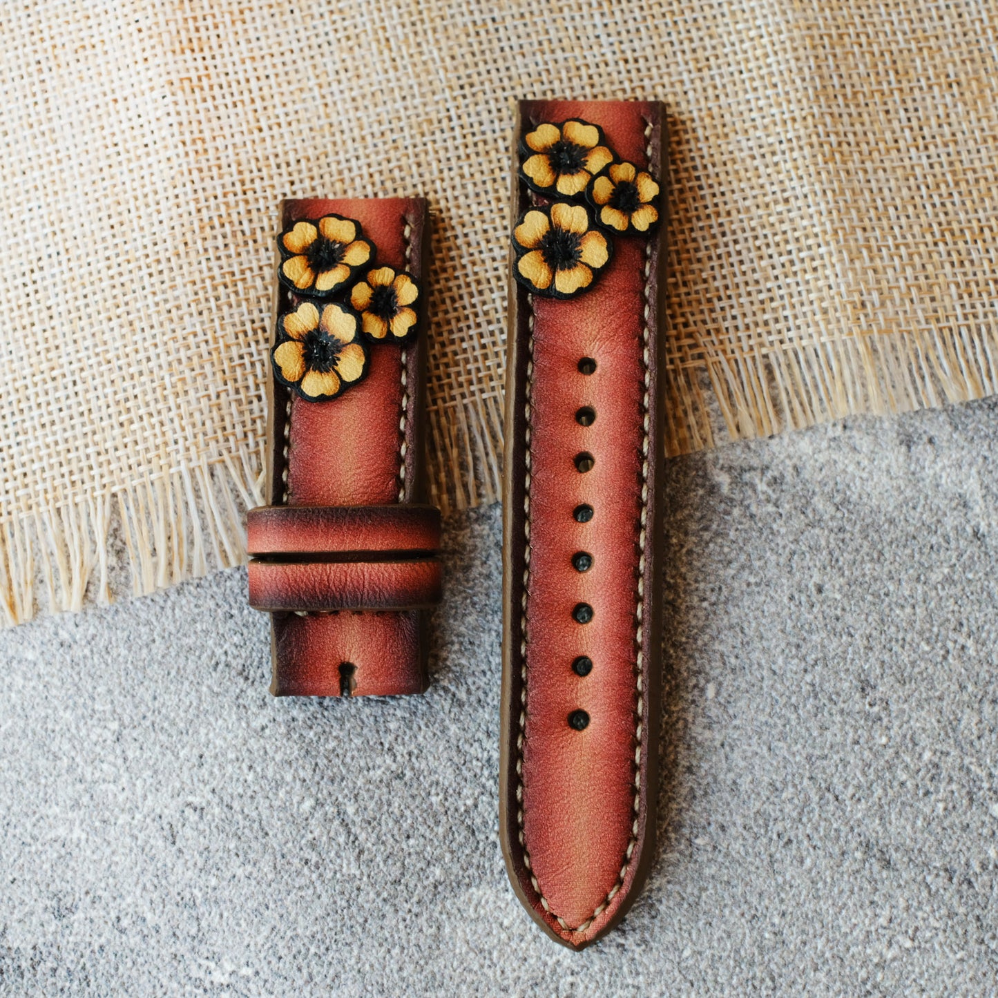 Flower watch strap