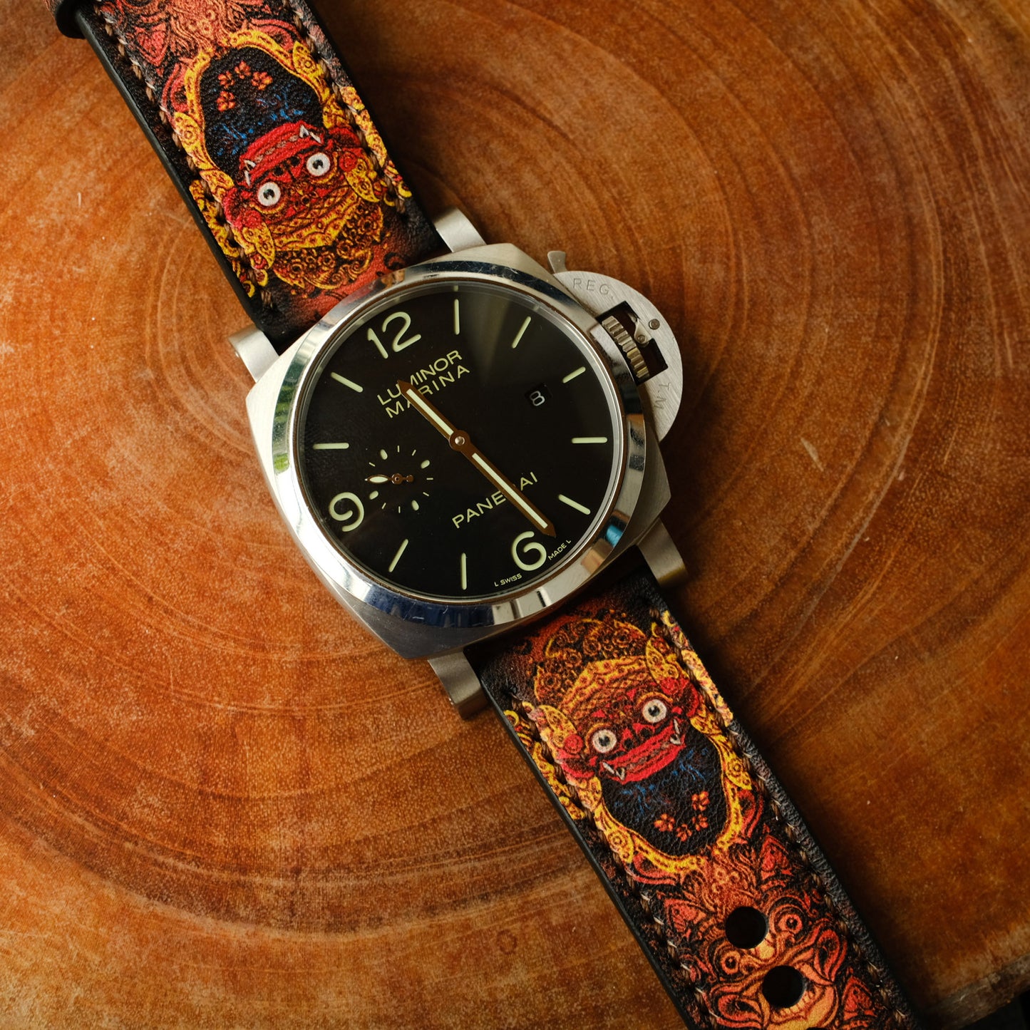 Panerai Barong Straps Panerai Watch Band For Officine Panerai Luminor Marina Radiomir PAM 22mm 24mm 26mm Band Handmade Leather Straps - ruslieco