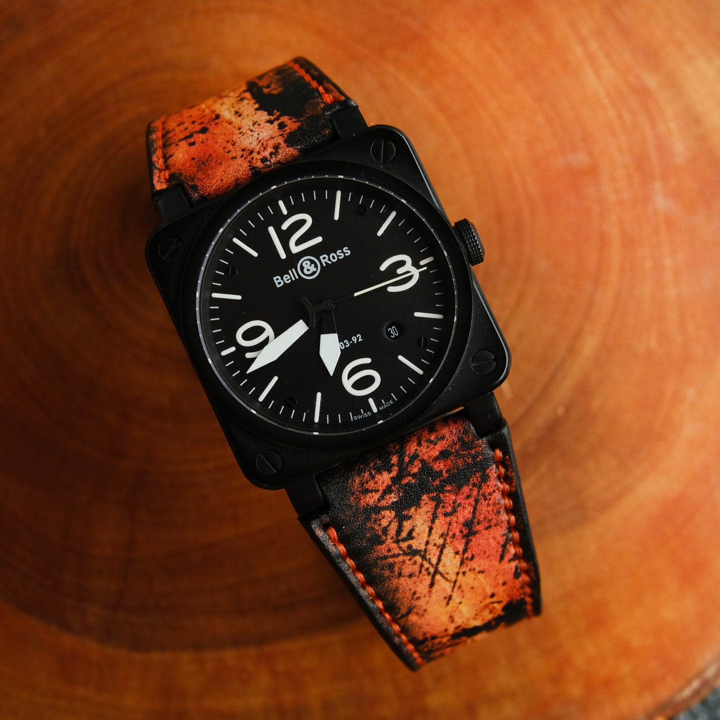 Bell Ross Orange Leather Strap