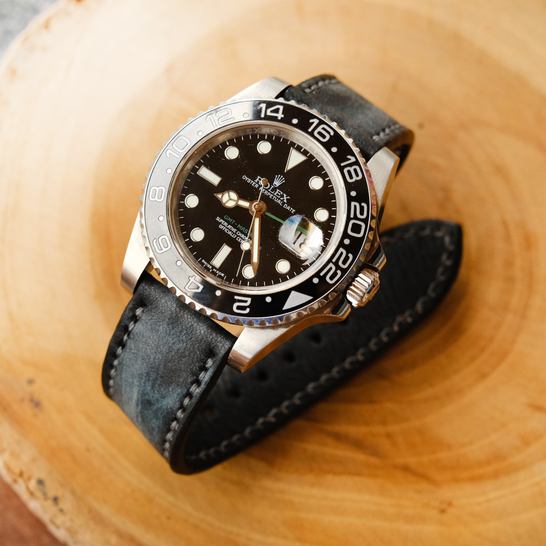 rolex leather strap