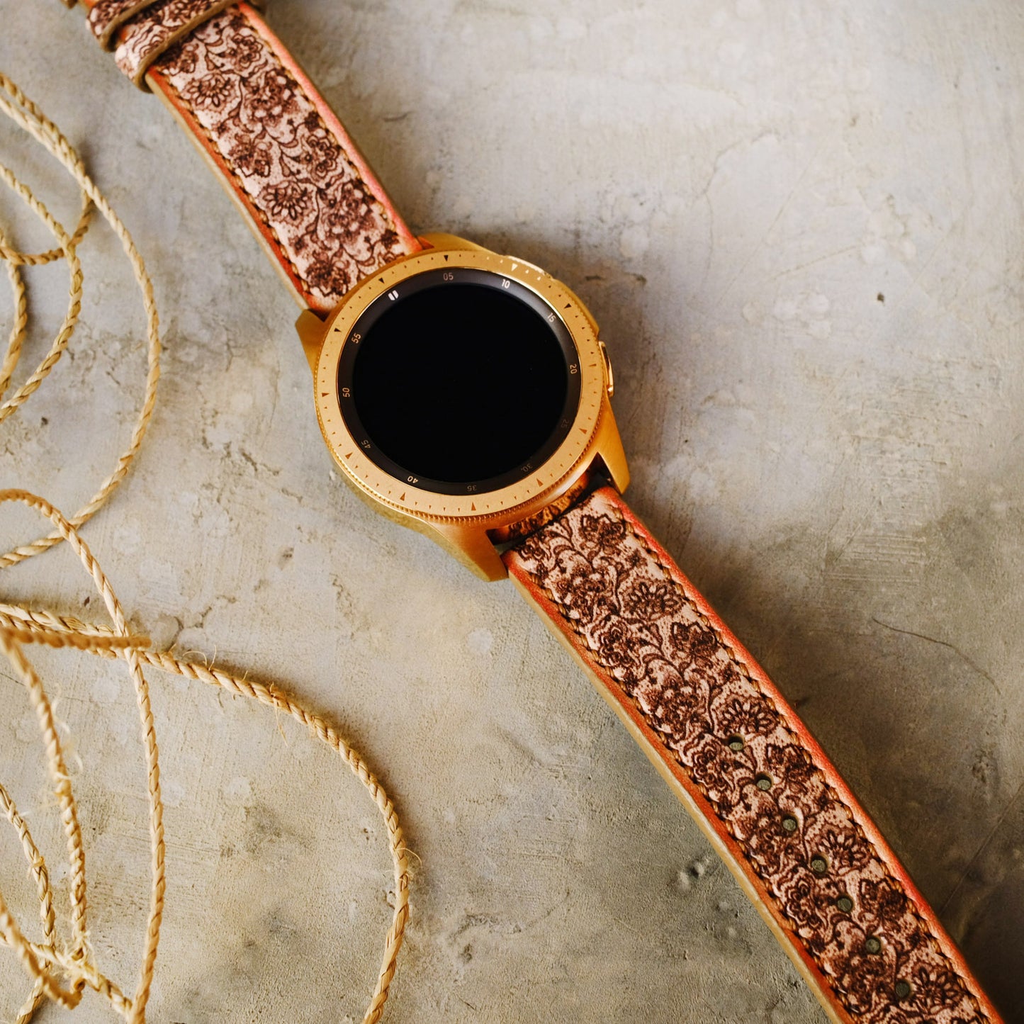 brown lace watch strap