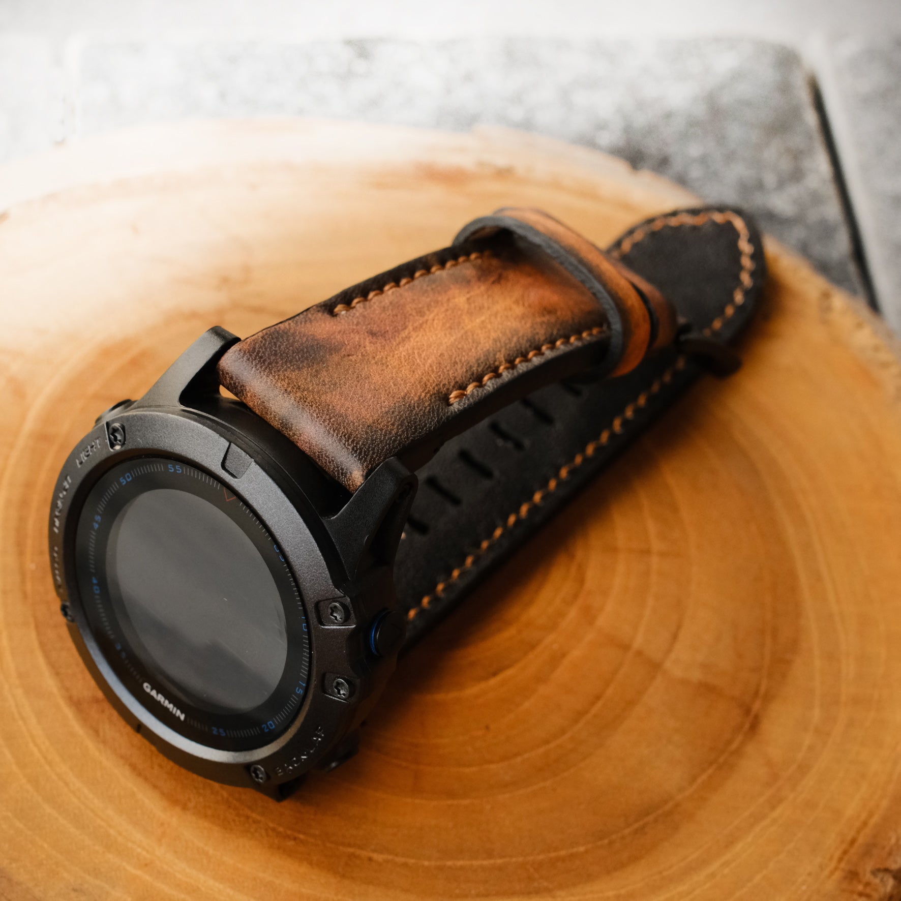 Garmin discount leather band