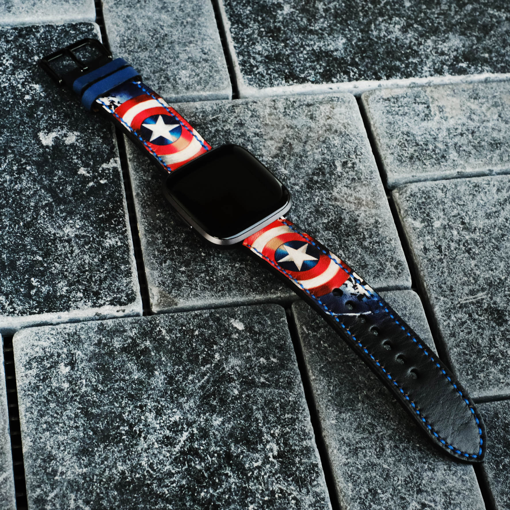 superhero leather watch band