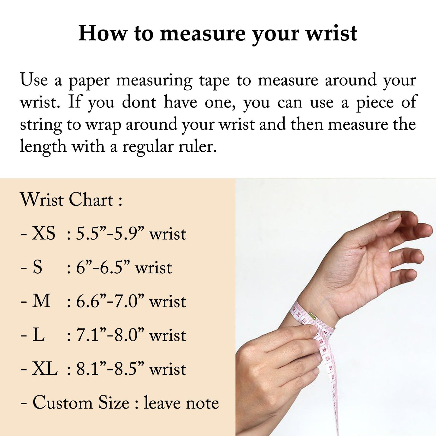 How To Measure Your Wrist