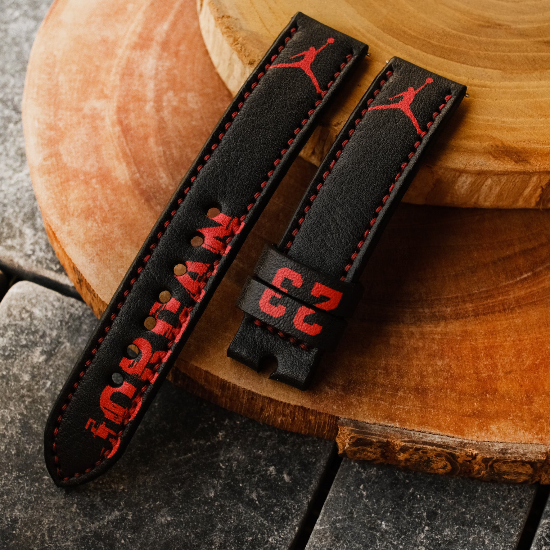 custom jordan watch strap