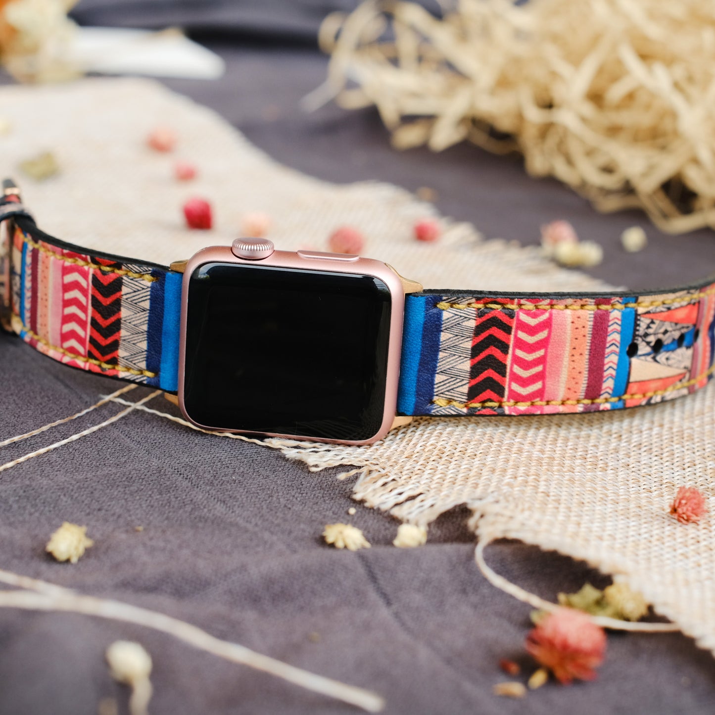 Unique Apple Watch leather Strap - ruslieco