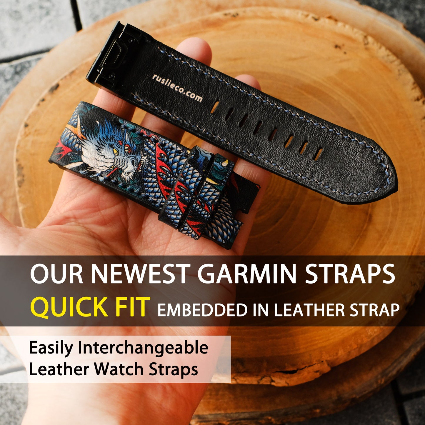 Garmin Custom Leather Strap