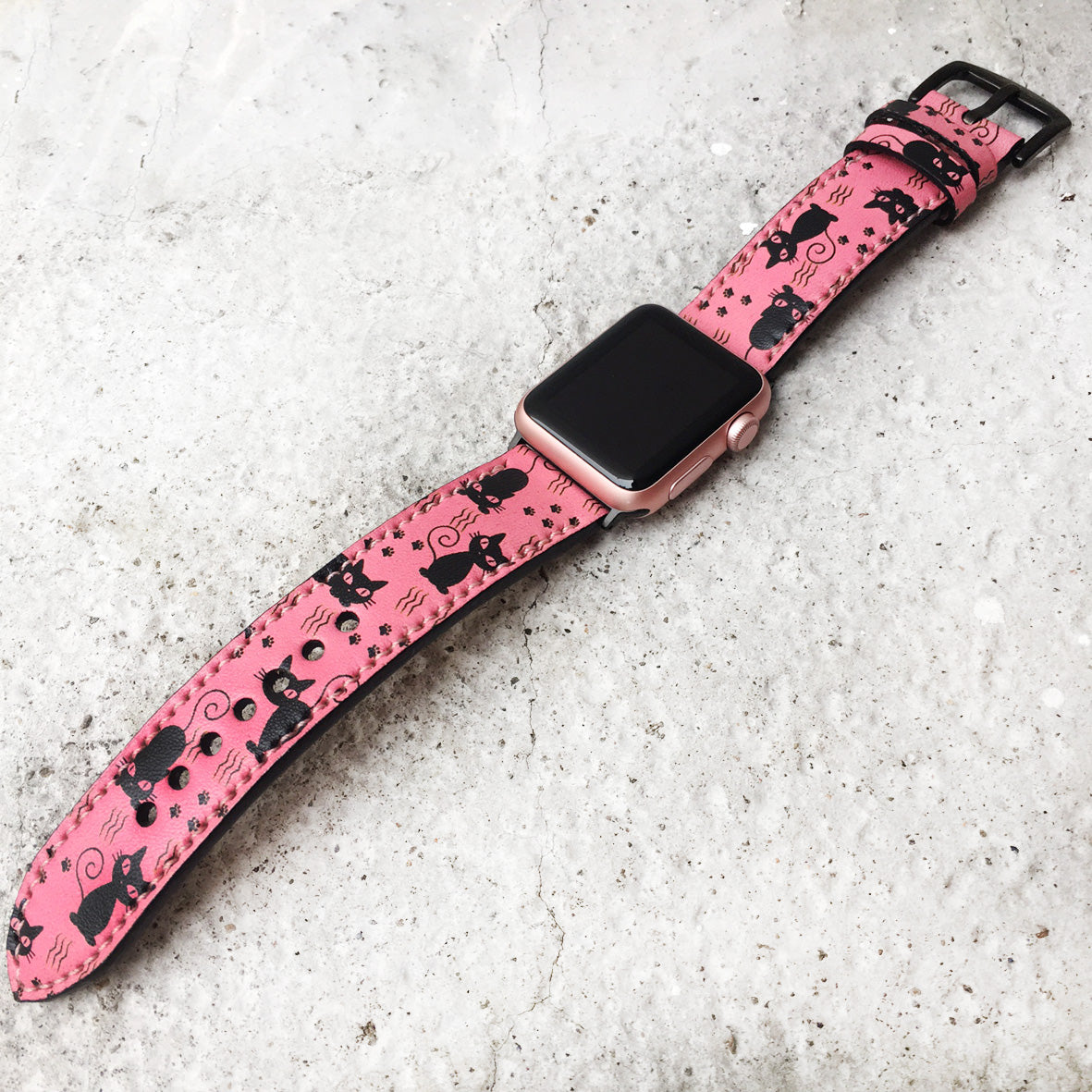 Pink Cat Apple Watch Strap Very Cute For Ladies - ruslieco