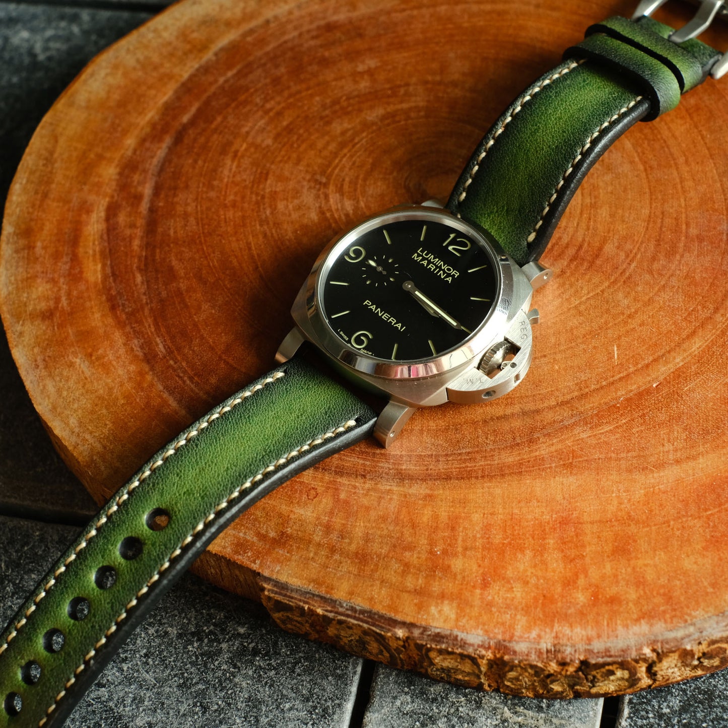 Green Panerai Straps By Ruslieco - ruslieco