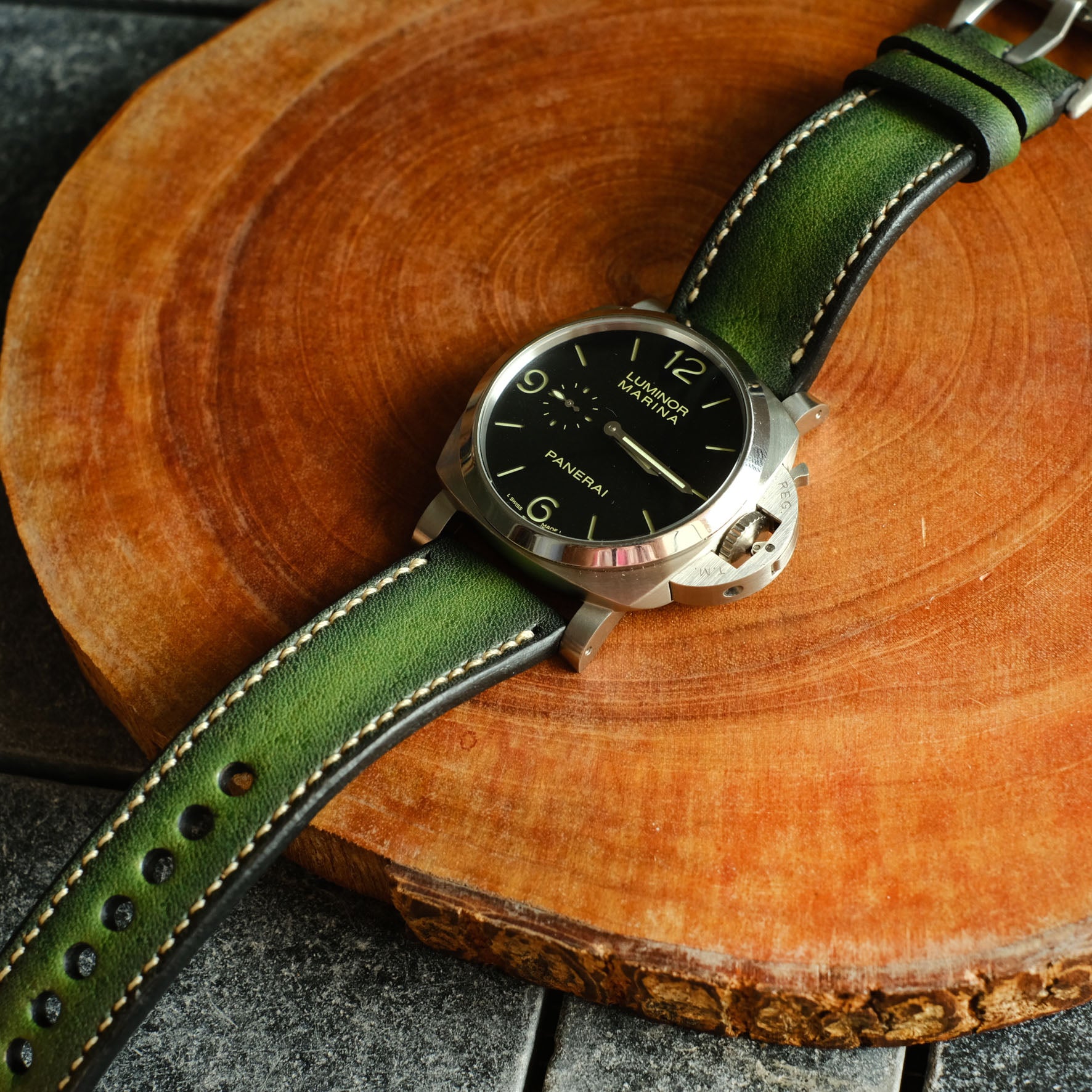 Green Panerai Straps By Ruslieco - ruslieco