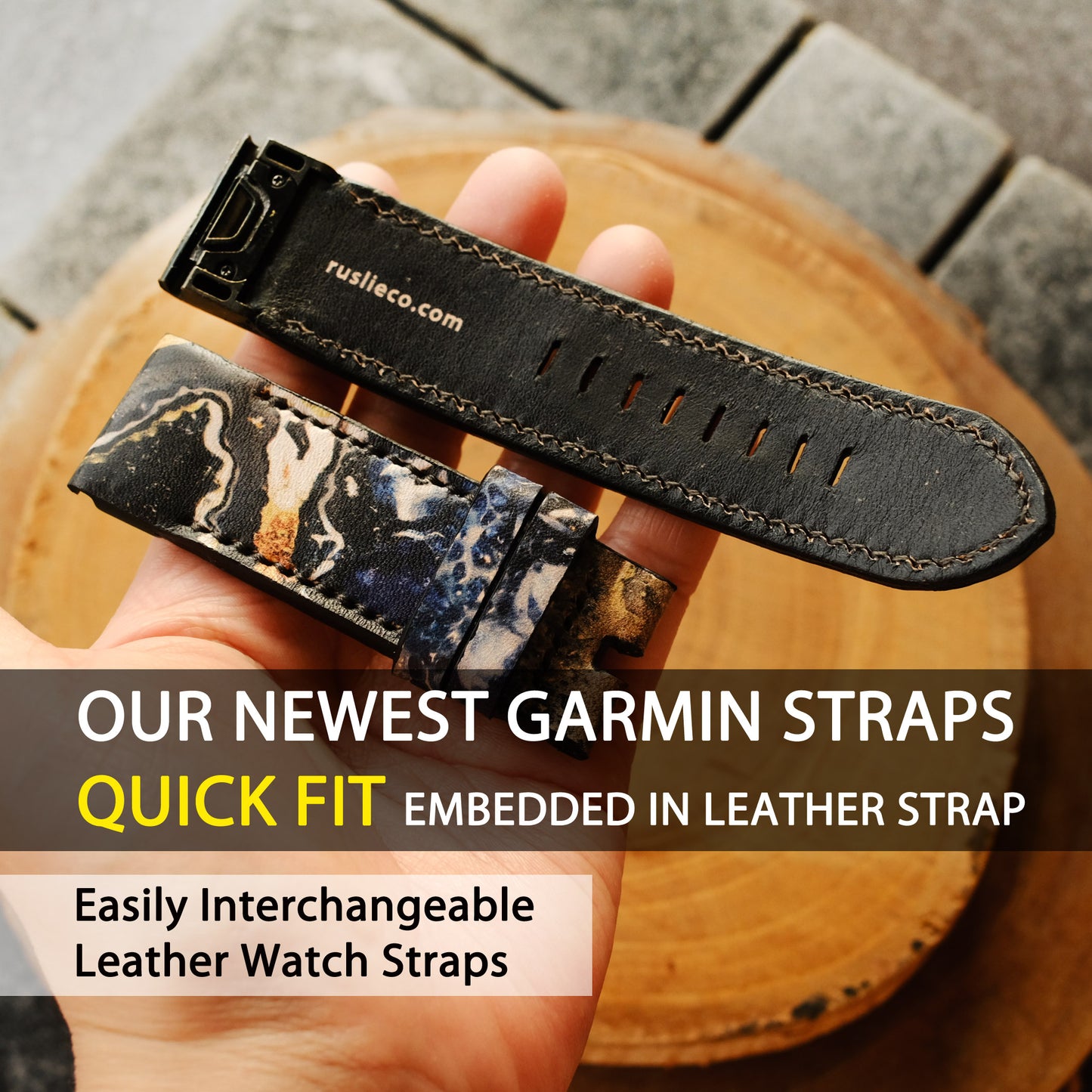 Garmin Resin Leather Replacement Strap